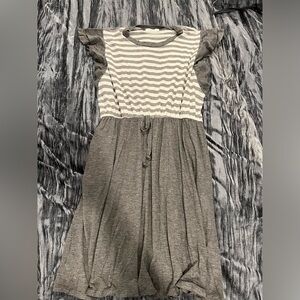 Perfect Peach Gray and White Women’s XL Dress